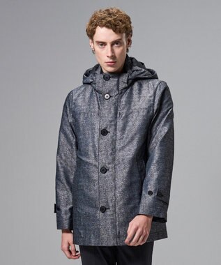 JOSEPH HOMME 新素材【4WAY】ライトラスターシャンブレー　ダウンコート グレー系