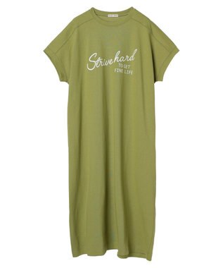 CRAFT STANDARD BOUTIQUE 10/- ヴィンテージフレンチスリーブワンピース Green