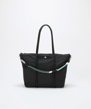 TOPKAPI 【Breath TOPKAPI】コードチャーム付き ビッグ トートバッグ ブラック