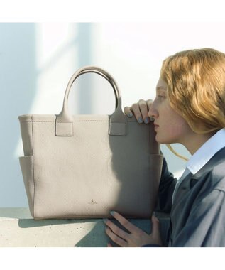 PELLE BORSA ミディアムトート Reinette レネット 4792 グレージュ
