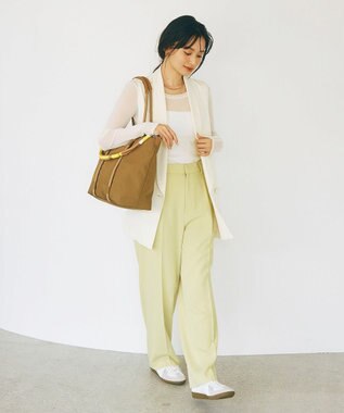 TOPKAPI 【Breath TOPKAPI】コードチャーム付き ビッグ トートバッグ キャメル