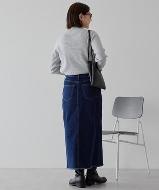 AMERICAN HOLIC バイパチ袖配色リブプルオーバー Light Gray