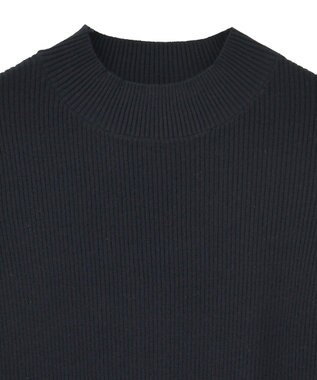 AMERICAN HOLIC バイパチ袖配色リブプルオーバー Dark Navy