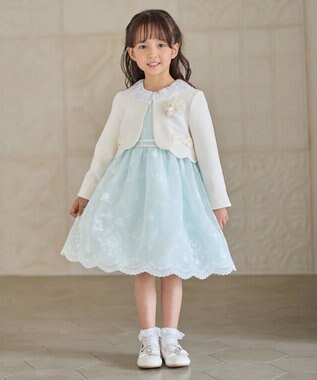 ANY KIDS リボン ボレロジャケット ホワイト