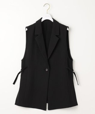 ANY SIS 【洗える】テーラード ジレ ブラック