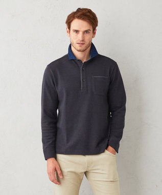  【人気！多機能ポロシャツ】ペイズリー柄　ウィンターダディポロシャツ