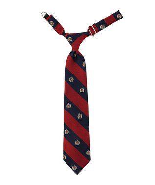 MIKI HOUSE HOT BISCUITS 【ミキハウス】 ストライプ×クレスト柄 ネクタイ