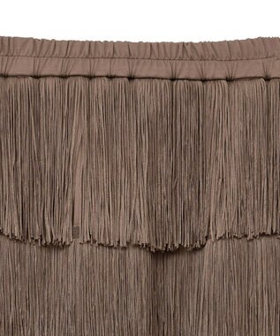YECCA VECCA フリンジロングスカート Brown