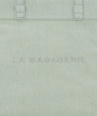 LA BAGAGERIE チャーム付きデニムバッグ Mサイズ ブルー