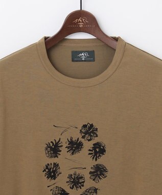 JOSEPH ABBOUD MOUNTAIN 【テーム・ヤルビー コラボ・サスティナブル】ビオグレース天竺 Tシャツ キャメル系