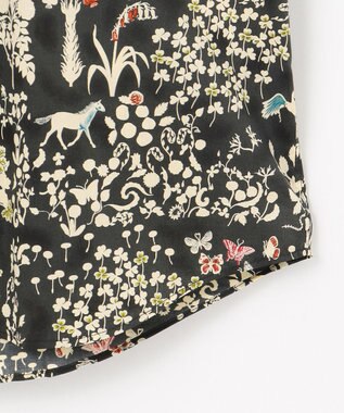 JOSEPH ABBOUD 【キングサイズ・新作・英国・リバティ社】リバティタナローンプリント 半袖シャツ オリーブ系6