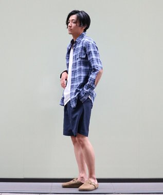 KASHIYAMA <EASY> クイックドライサッカー/ショートパンツ ネイビー