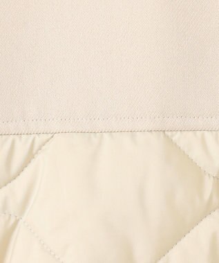 uncrave パディング×ボンディングコンビ コート エクリュ