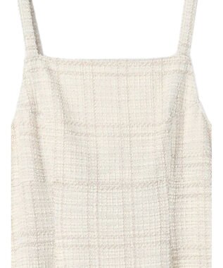 earth music&ecology ツイードワンピース（ｃｈｅｃｋ） Ivory