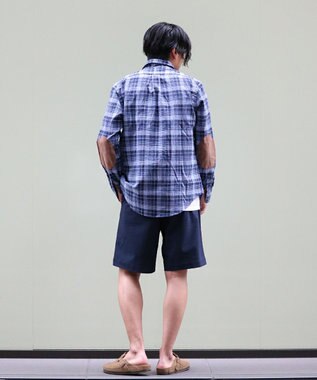 KASHIYAMA <EASY> クイックドライサッカー/ショートパンツ ネイビー