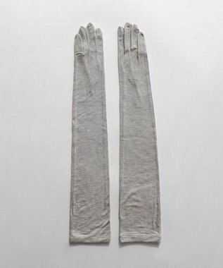 ORuKuBET 【WEB限定・数量限定】リングビジュー付きUVカットロンググローブ (WOMEN)【 UVカット・タッチパネル対応 】 グレー