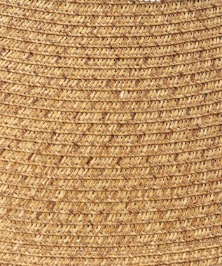 MOONBAT 【洗える】FURLA(フルラ)  ロゴ刺繍リボン 天然ハット グレー