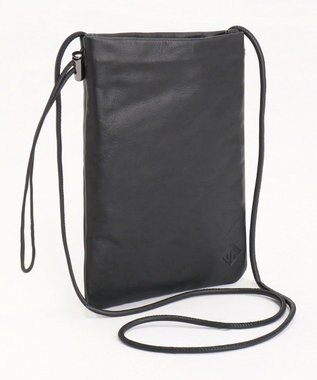 ACE BAGS & LUGGAGE ultma TOKYO アイオ 巾着 ショルダーバッグ 11981 本革 サコッシュ ブラック