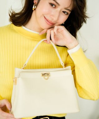 ANY SIS 【2WAY】スクエアミディトート バッグ