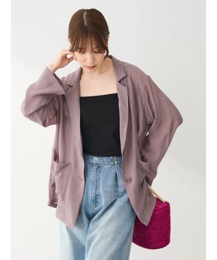 Green Parks ・ＥＬＥＮＣＡＲＥ　ＤＵＥ　シアーテーラージャケット Charcoal Gray