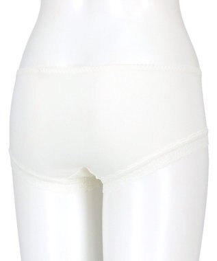 WACOAL ボーイレングス ショーツ 【リボンブラ 脇すっきり】 BXB443とペア はきこみ丈あさめ やわらかく伸びる(バック) レディース PXB643 /ワコール アイボリー