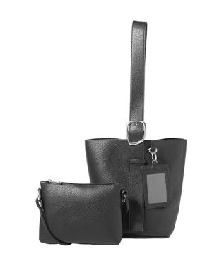 AMERICAN HOLIC 【3点セット】ワンハンドルバケツトート+ポーチ Black