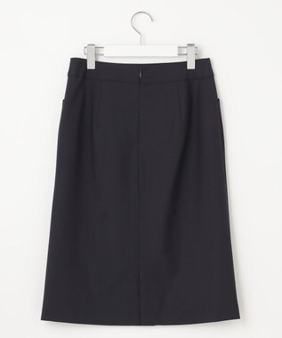 J.PRESS LADIES L BAHARIYE SOLID フレアースカート ネイビー系