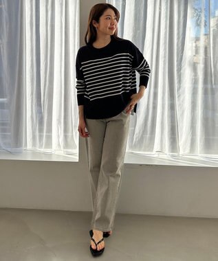 UNFILO L 【UNFILO DENIM】撥水ストレッチ テーパードデニム アイスグレー