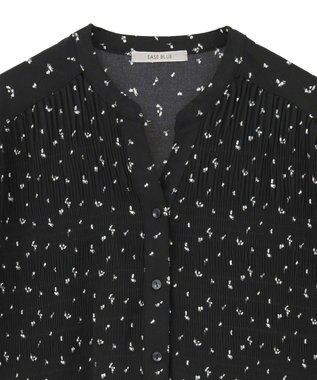 Green Parks マジョリカプリーツスキッパーブラウス Flower