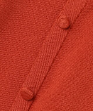 ANY スウェットライクニットカーディガン オレンジ