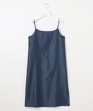 自由区 【カタログ掲載・接触冷感・洗える】エンブロイダリーローンシャツ ワンピース コバルトブルー