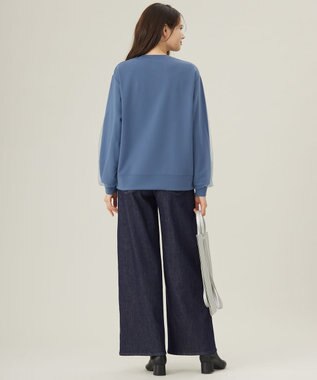 自由区 L 【洗える】ウスカルデニムバギー パンツ インディゴ