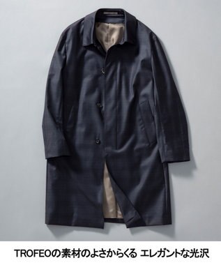 GOTAIRIKU 【Zegna/ゼニア】TROFEOラミネートロング ステンカラーコート グレー系4