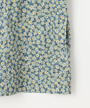 組曲 KIDS 【100㎝】モノトーンフラワーコーデュロイ ワンピース ブルー系5