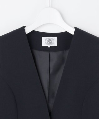 J.PRESS LADIES L 【セットアップ対応】セラテリーダブルクロス ジレ ネイビー系