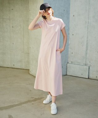 uncrave 【接触冷感】ライトスムース ワンピース（uncrave STANDARD） ピンク