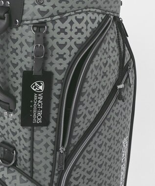 23区GOLF 【UNISEX】モノグラムライトキャディバッグ　ベテランゴルファーにもおすすめなモダンデザイン ブラック系5