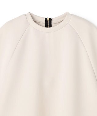 UNFILO L BEAUTY FORM JERSEY light バックZIP プルオーバー グレージュ