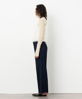 NAVE 【Nave・洗える】フェザーフリンジ キャミソールブラウス アイボリー系