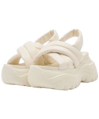 WEGO パテッドクロス厚底サンダル オフホワイト