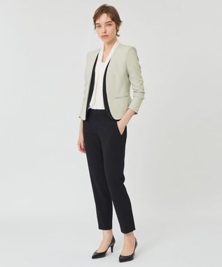 BEIGE， OLIVE / ロングスリーブブラウス White