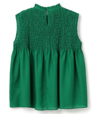 UNFILO 【WEB限定】シアーシャーリングブラウス グリーン