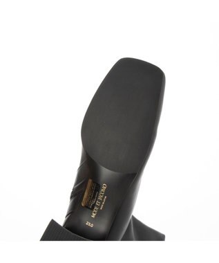 MODE ET JACOMO <MODE ET JACOMO>スクエアトゥストレッチショートブーツ ブラック