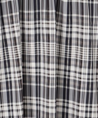 UNFILO シアー2WAYブラウス マドラスチェック