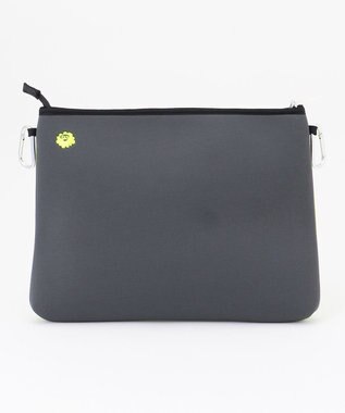 PW CIRCULUS 【EVEN・Double Eagleコラボ】サークルロゴ トートバック クラッチバッグ付き ライトグレー×ライム