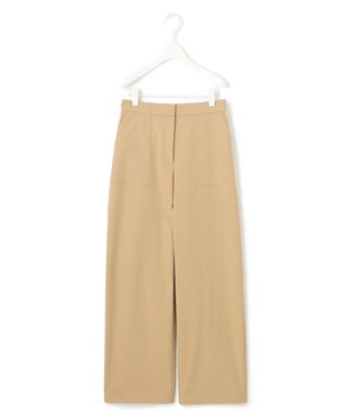 ICB 【洗える】ストレッチピーチツイル バレルパンツ チノ系