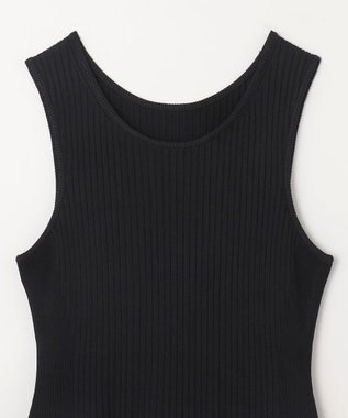 GRACE CONTINENTAL アメスリニットギャザーワンピース ブラック