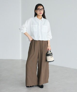 CRAFT STANDARD BOUTIQUE クロップドレングスシャツ White