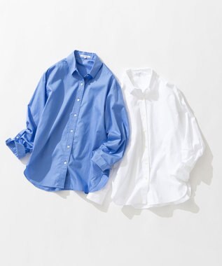 23区 【見上愛さん着用/VERY掲載】CANCLINI シャーティング ベーシックシャツ ブルー系