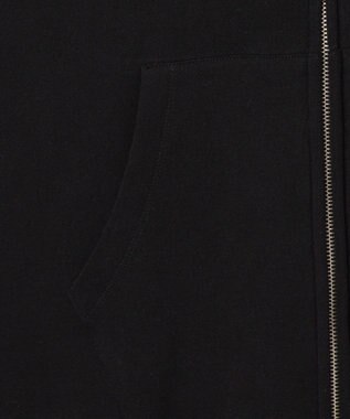 WEGO 【ユニセックス着用ITEM/SMLサイズ展開】リラックスフィットダブルZIPパーカー ブラック